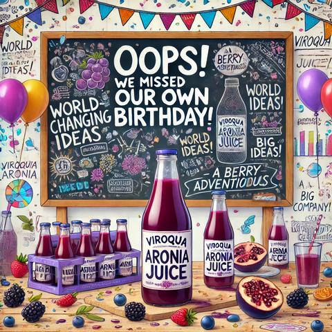 Oops, We Missed Our Own Birthday… Because We Were um, too Busy juicing and um like, Changing the World 🎉🌎