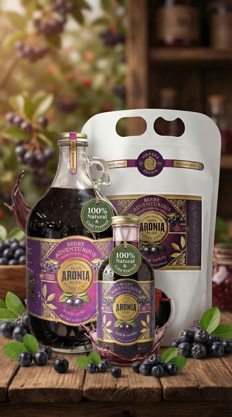 Aronia Berry Products - Shipping from Our Juicery to You