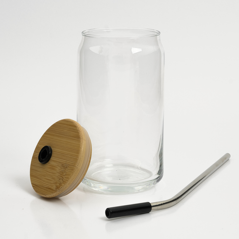 Can Glass with Lid, 16oz (Engraving)