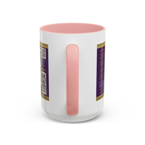 Aronia Berry Label Accent Coffee Mug — '100% Aronia Pure' Vintage Juice Can-style Design