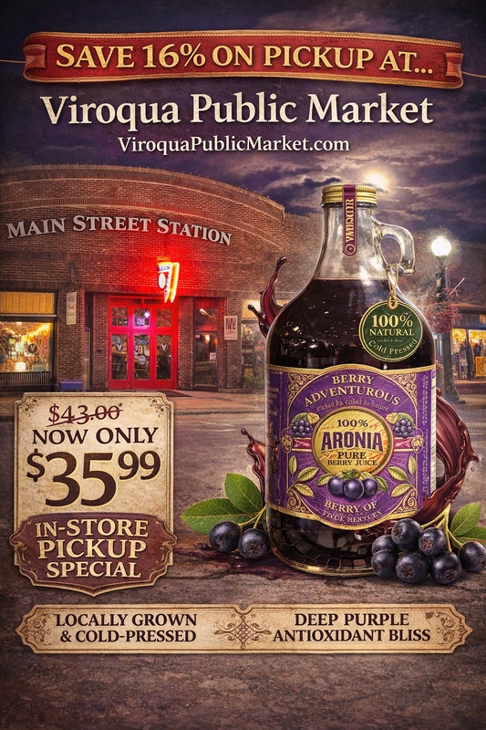 Aronia Berry Juice, 62 oz Bottle [LOCAL PICKUP ONLY]