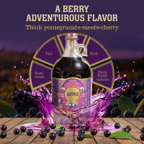 Aronia Berry Juice in Glass Bottles - Limited, Farmer's Reserve