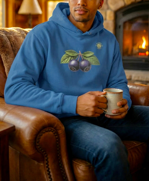 Hoodie — "Straight From The Source" Aronia Berry Graphic