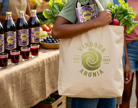 Aronia Organic Market Tote — Large Eco Grocery Bag