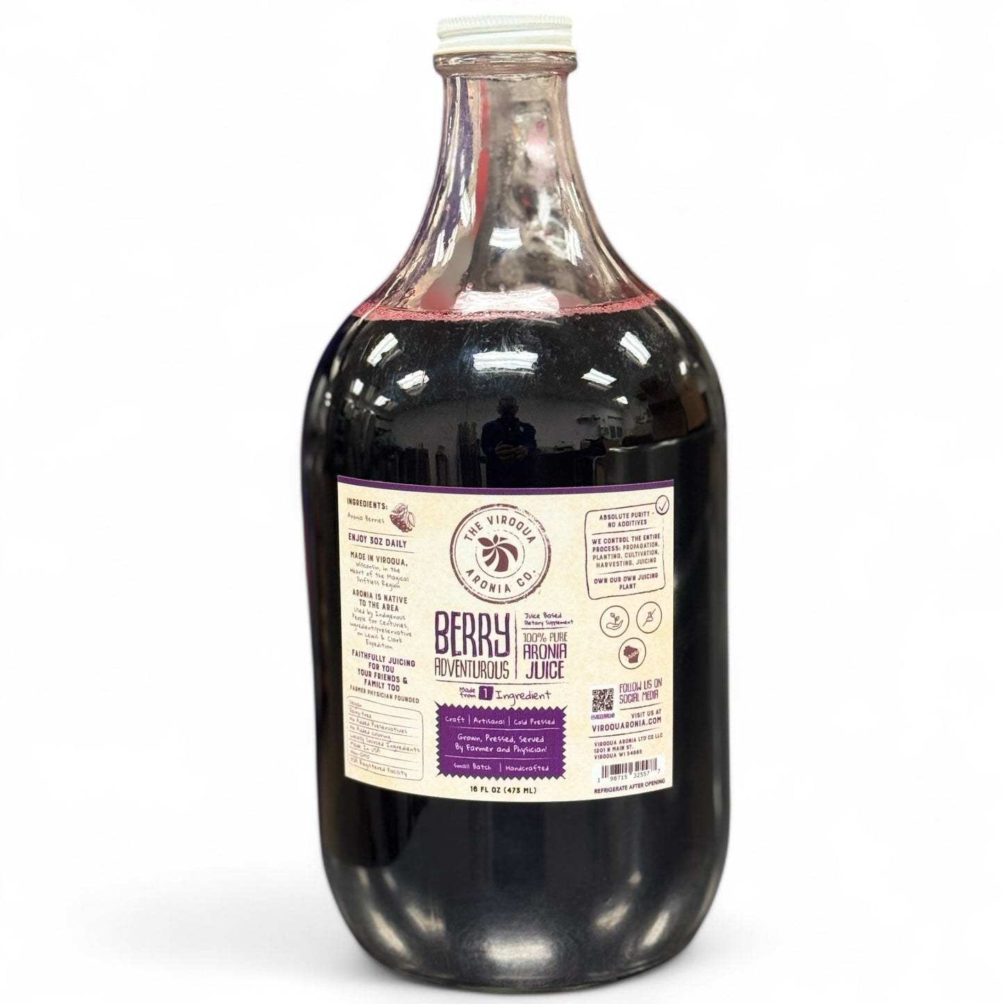 Aronia Berry Juice SUBSCRIPTION | Farmer + Physician Founded, Cold-Pressed, Artisanal.  Belonging Around the Berry