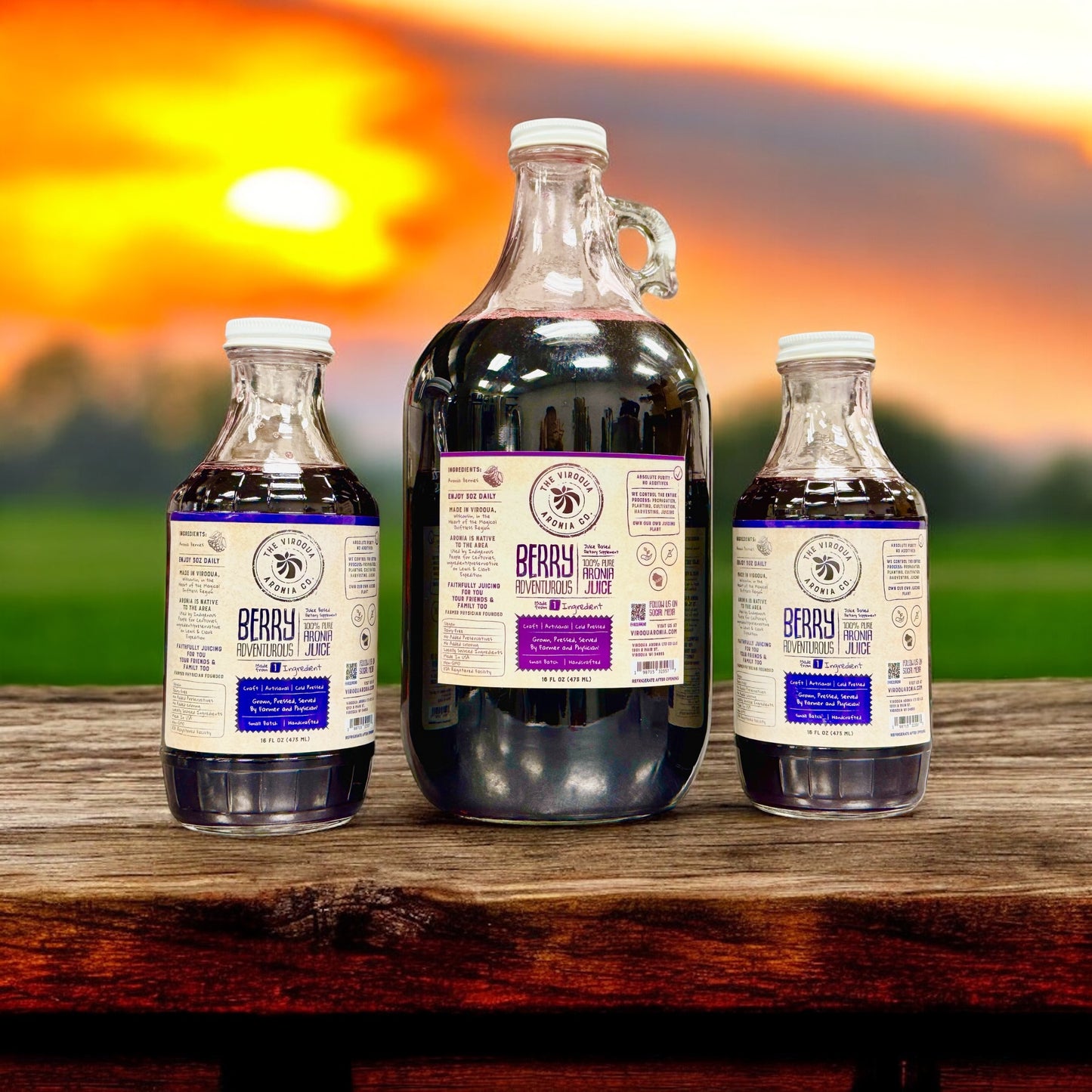 Aronia Berry Juice SUBSCRIPTION | Farmer + Physician Founded, Cold-Pressed, Artisanal.  Belonging Around the Berry