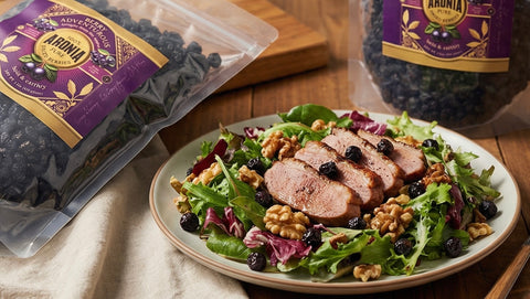 Aronia Berries, Dried, Whole or Powdered, Stand-up Pouch - Run 0001 - First Batch, Farmer's Select, Limited Edition